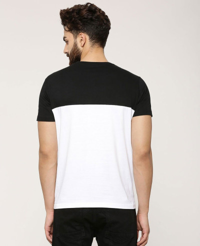 New-Look-Colour-Block-With-Patch-Pocket-T-Shirt