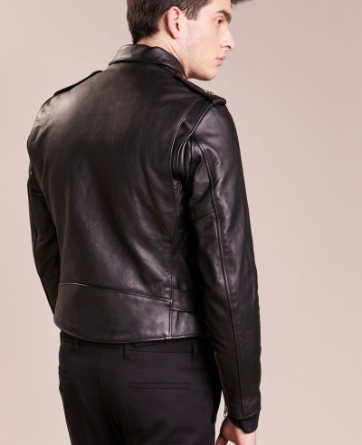 New Men Biker Stylish Leather Jacket