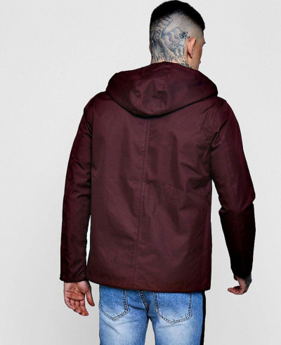 New stylish Contrast Lightweight Parka Windbreaker Jacket