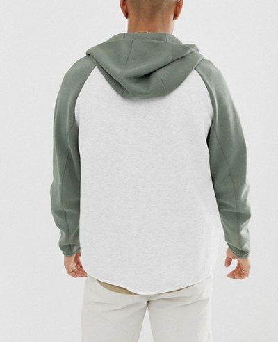 New Stylish Full Zippers Tech Fleece Hoodie In Green