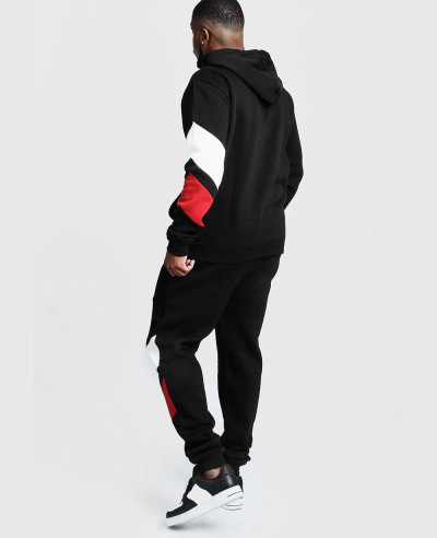 New Stylish Men Big & Tall Tracksuit With Contrast Panels