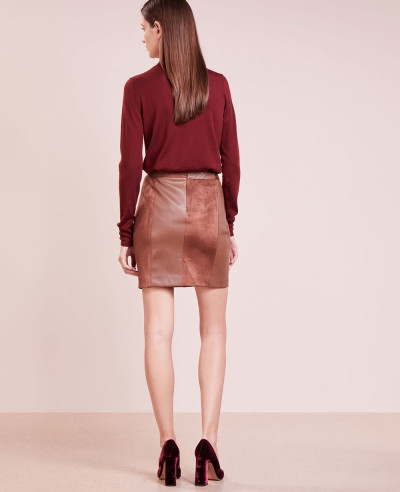 New Stylish Real Suede Mini Skirt