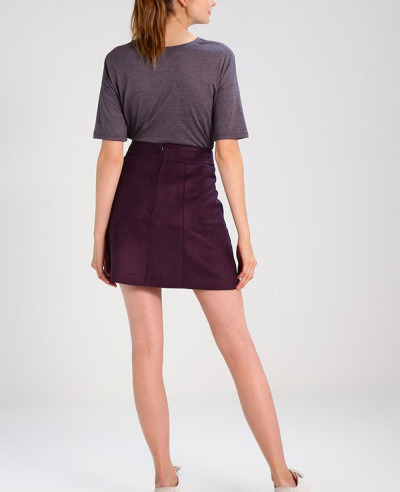 New Stylish Women Burgundy A-line skirt