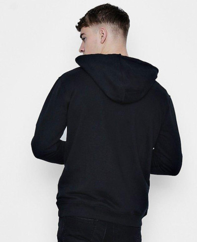 Over The Head Hoodie With Zipper Placket