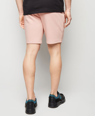 Pink Drawstring Waist Jersey Shorts