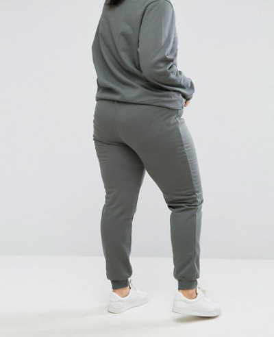 Plus Jogging Bottom In Sage Green Tracksuit 