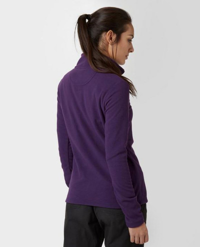 Purple Half Zipper Polar Fleece Jacket