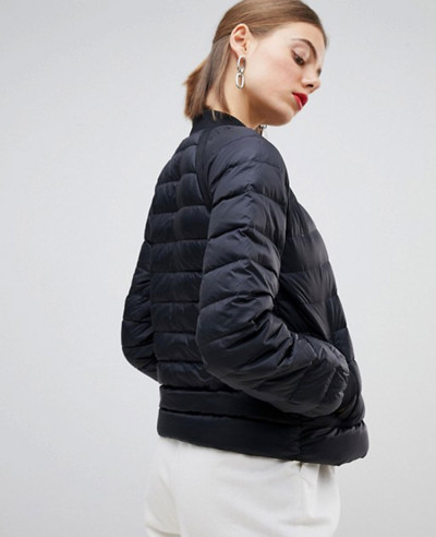 Raglan Quilted Padded Down Jacket