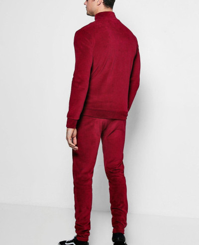 Red-Skinny-Fit-Velvet-Tracksuit