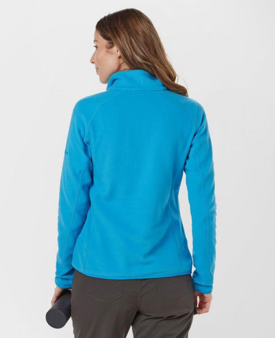 Royal Blue Half Zipper Micro Fleece Jacket