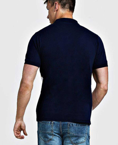 Short-Sleeve-New-Stylish-Colour-Block-Polo-Shirt