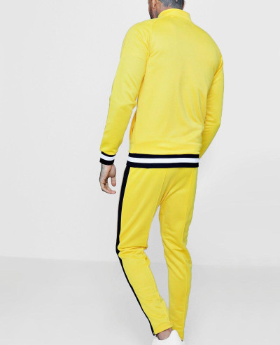 Skinny Fit Funnel Neck Sports Tracksuit