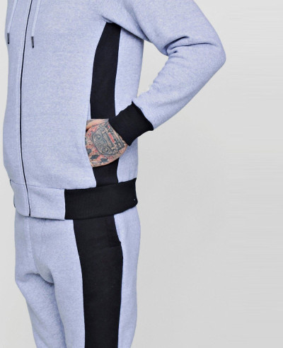 Skinny-Fit-Hooded-Colour-Block-Tracksuit