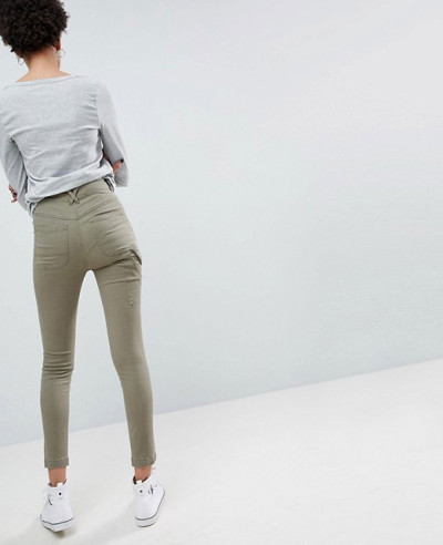 Skinny Trousers with Carpenter Detail