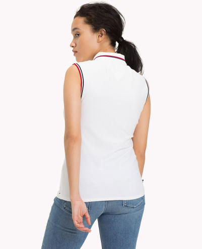 Stretch-Cotton-Sleeveless-Polo-Shirt