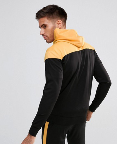 Track-Zip-Through-Hoodie-In-Black