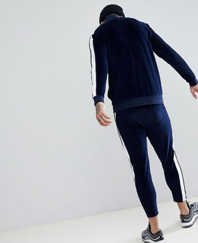 Tracksuit-Track-Jacket-In-Velour-With-Poly-Tricot-Panel-Skinny-Crop-Joggers