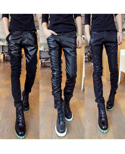 Vintage-Men-100-Percent-Leather-Pants-Black-Motorcycle