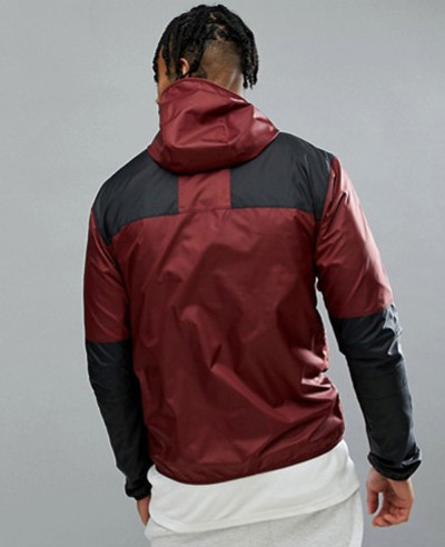 Windbreaker Jacket Exclusive to About Apparels In Burgundy