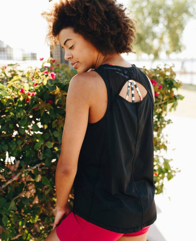 Women Black Fashion Tank Top