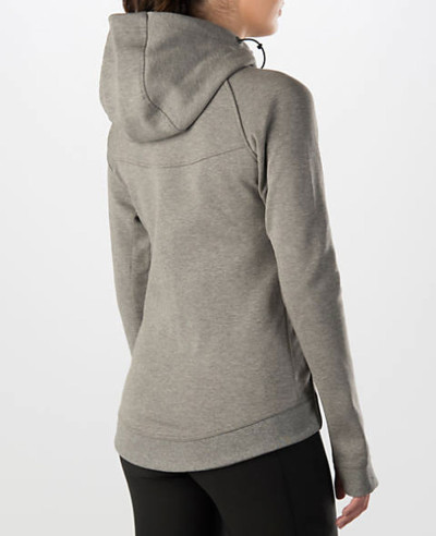Women-Sweatshirts-Tech-Fleece-Full-Zipper-Carbon-Heather-Black-Hoodie