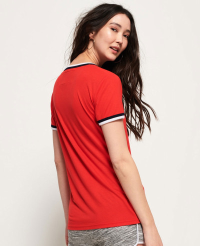 Women-Vintage-Red-T-Shirt