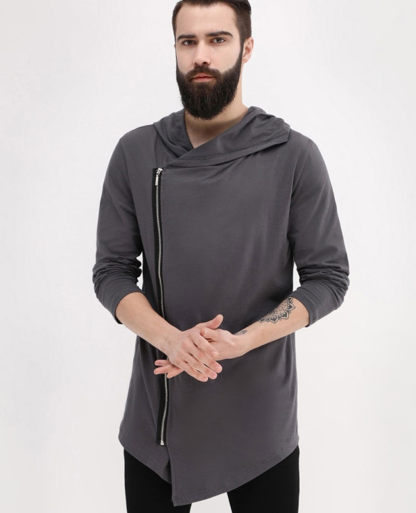 Asymmetrical Zipper Hoodie Wholesale Manufacturer Exporters