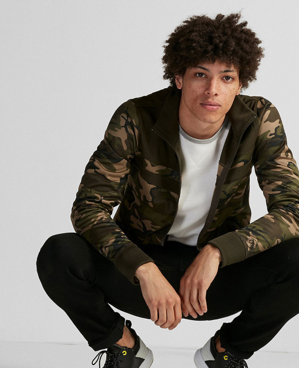 Camo track jacket shop