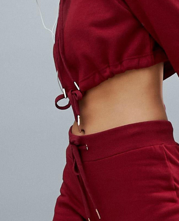 Fashion-Design-Drawstring-Joggers-In-Red-Sweatsuit