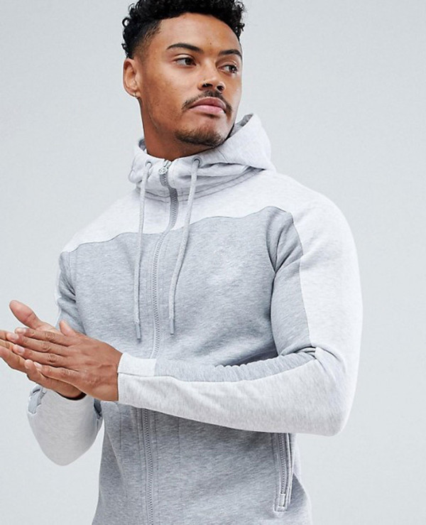 Gym-Muscle-Hoodie-In-Grey-Marl-With-Contrast-Panel