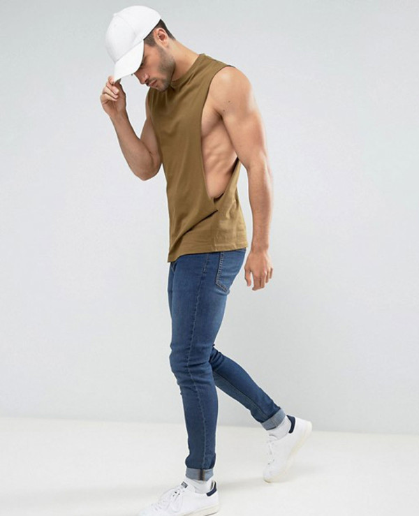 High-Class-Vest-With-Extreme-Dropped-Armhole-Tank-Top