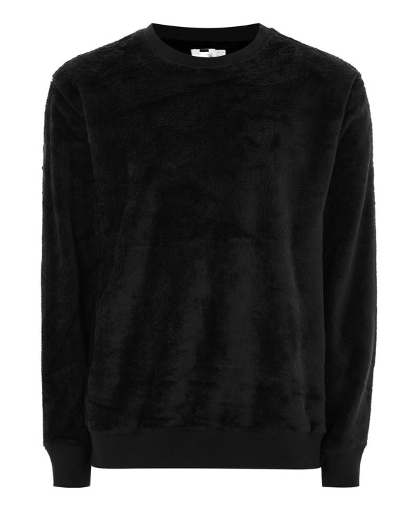 faux fur black sweater