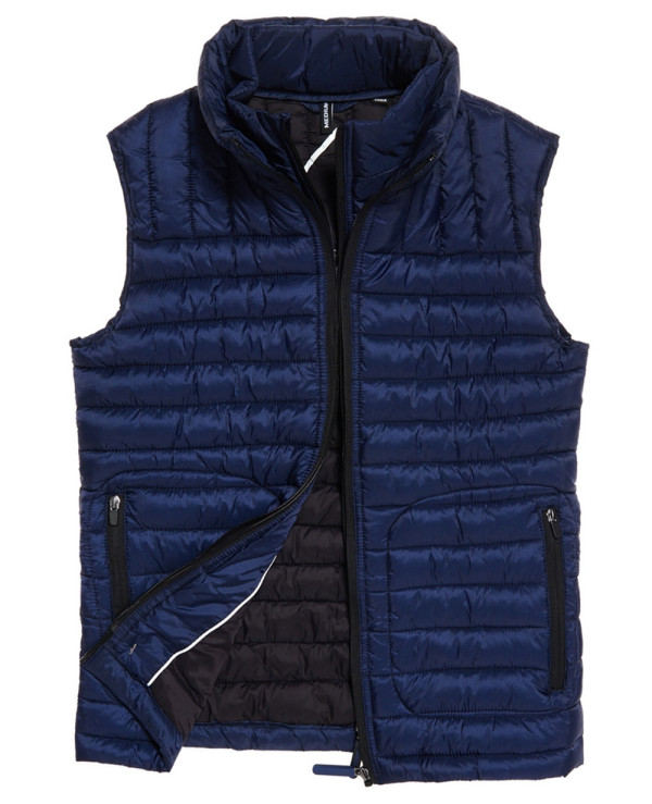 Hot-Selling-Men-Custom-Padded-Puffer-Double-Zipper-Vest-Gilt