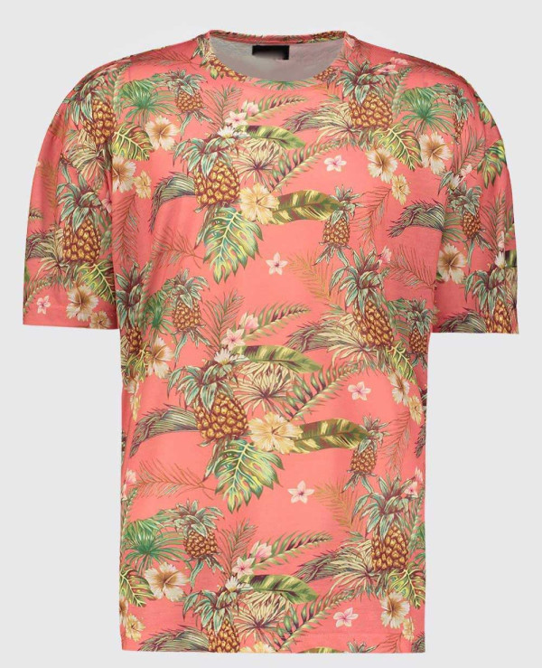Latest-Design-Men-Oversized-Tropical-Print-T-Shirt
