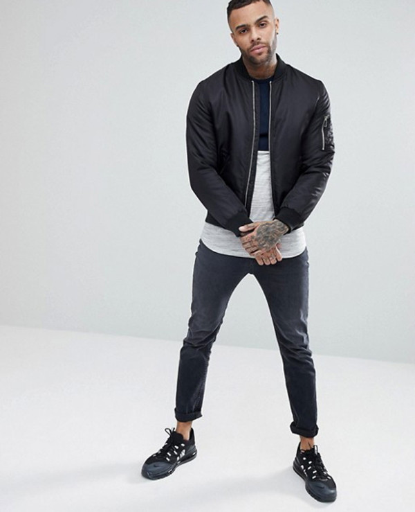 Longline-Muscle-Long-Sleeve-With-Textured-Body-And-Rose-Gold-Zipper-T-Shirt