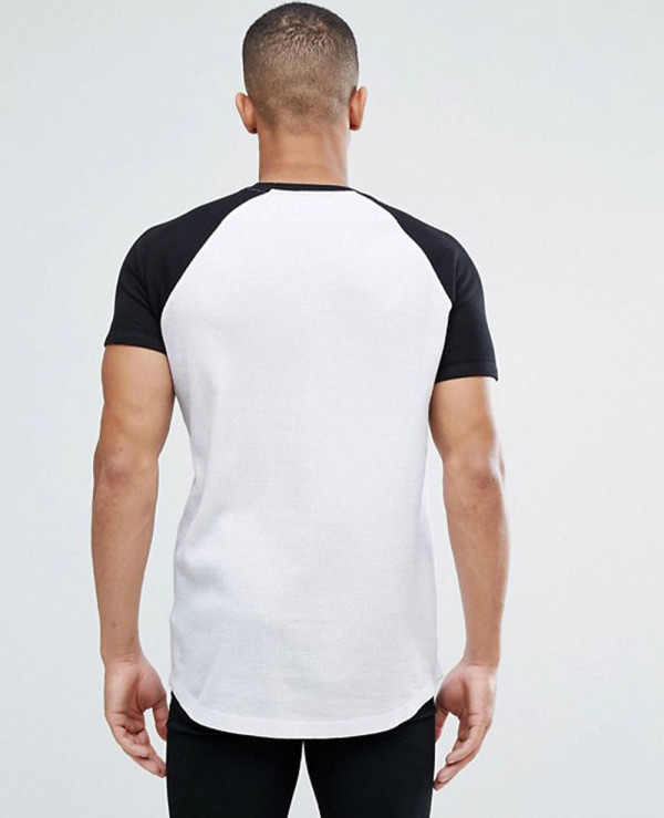 Longline-Muscle-With-Curved-Hem-And-Contrast-Raglan-Sleeves-T-Shirt