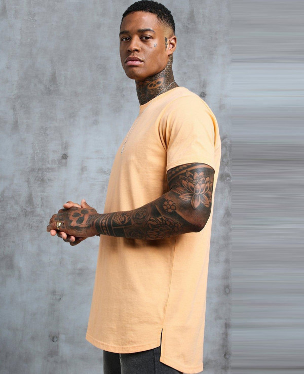 Curved hem sweatshirt online