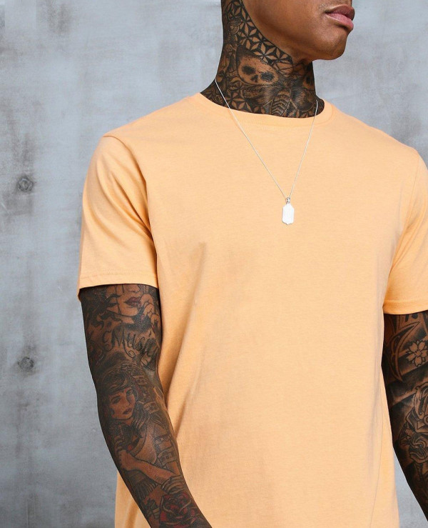 Longline-Stepped-Curved-Hem-T-Shirt
