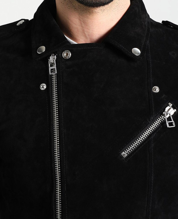 Men-Black-Suede-Biker-Classic-Leather-Jacket