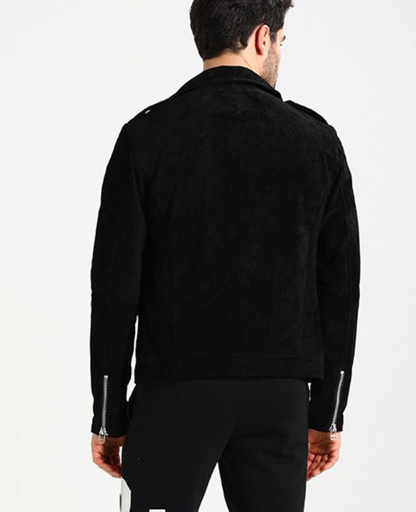 Men-Black-Suede-Biker-Classic-Leather-Jacket