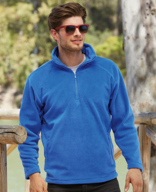 Mens fleece jacket online half zip