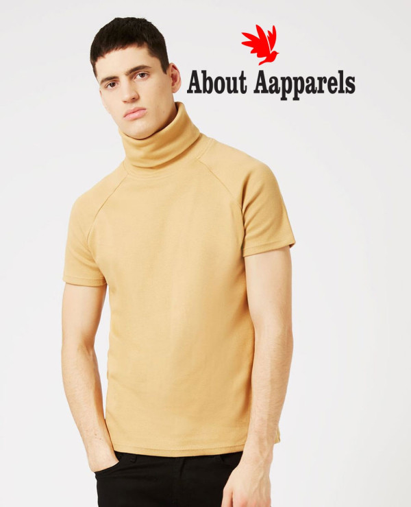 Men Turtleneck Short Sleeve Sweatshirt Wholesale Manufacturer Exporters Textile Fashion Leather Clothing Goods with we have provide customization Brand your own