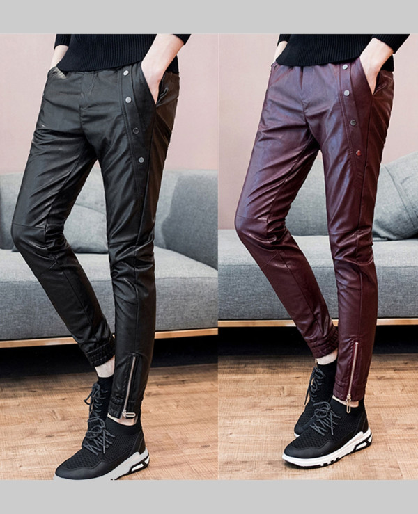 New-Fashion-Men-Pants-Skinny-Motorcycle-Slim-Fit