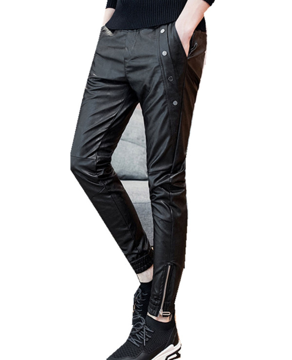 New-Fashion-Men-Pants-Skinny-Motorcycle-Slim-Fit