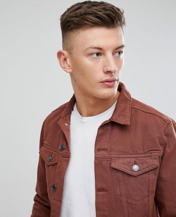 Buy Peter England Casuals Men Brown Solid Cotton Long Sleeves Denim Jacket  - Jackets for Men 19869442 | Myntra