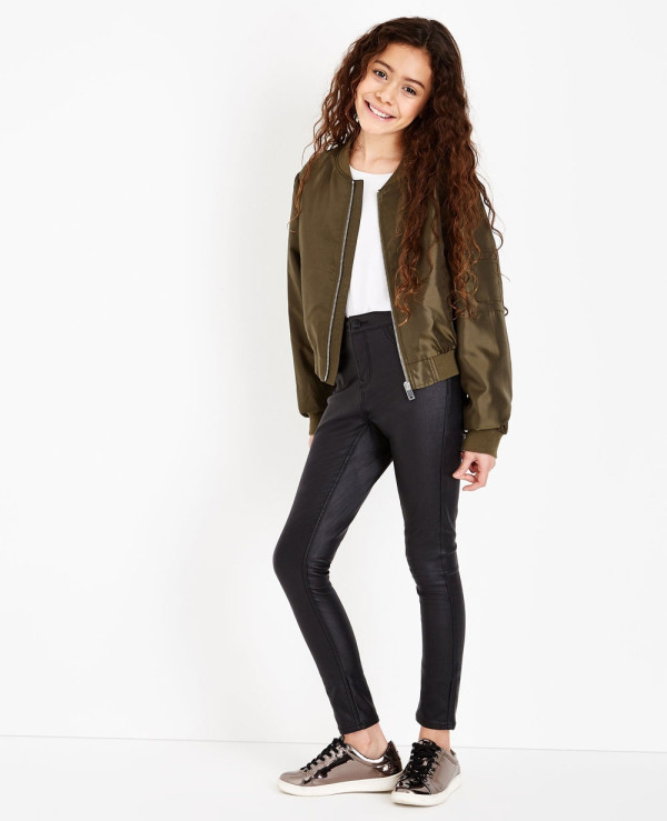 New Look Khaki Satin Bomber Varsity Jacket Wholesale Manufacturer