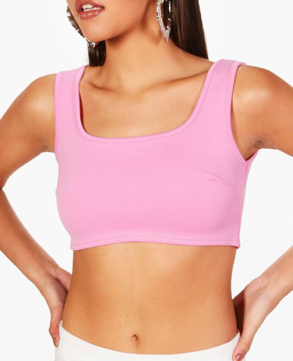 New-Most-Selling-Pink-Crop-Top