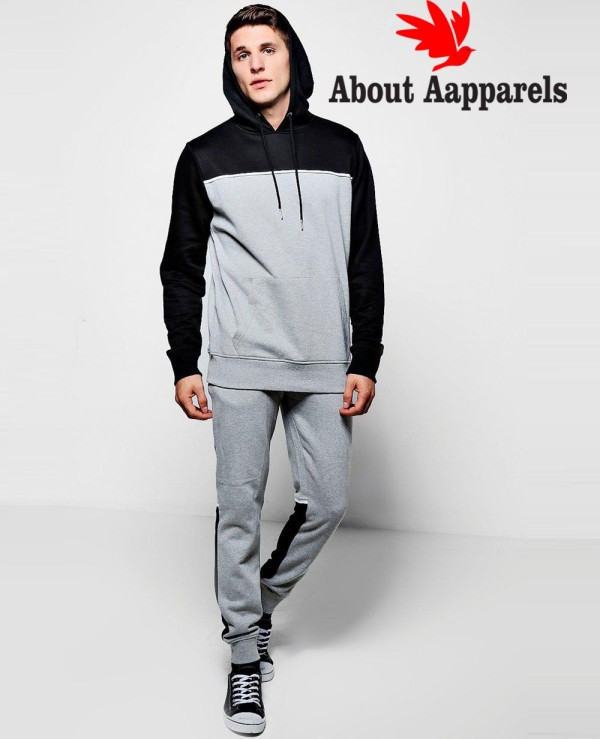 New-Stylish-Colour-Block-Hooded-Tracksuit-With-Piping