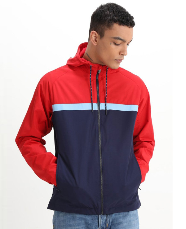 New-Stylish-Custom-Colour-Block-Windbreaker-Jacket