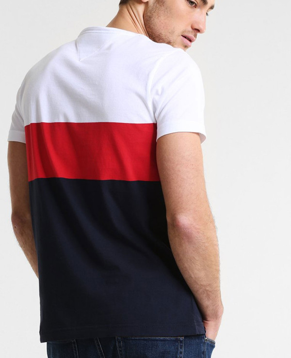 New-Stylish-Men-Colour-Block-Custom-T-Shirt